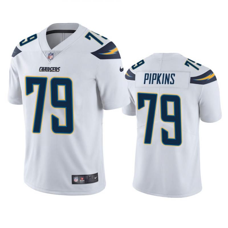 Men Los Angeles Chargers #79 Trey Pipkins III Nike White Limited NFL Jersey